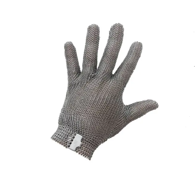 GUANTES ANTICORTE MALLA DE ACERO INOXIDABLE INDUSTRIAL 304 TALLA L ( POR MANO ) REF. MALLA-L 
