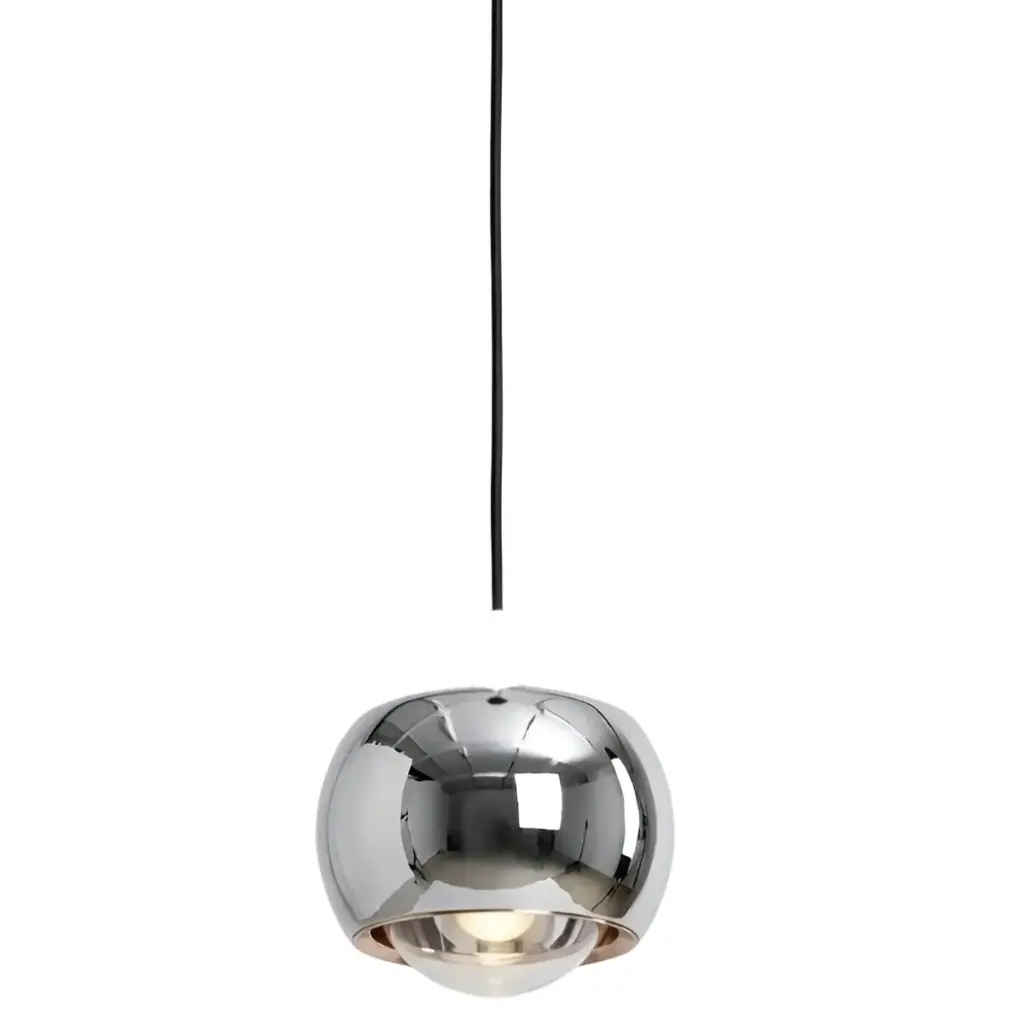 LAMPARA COLGANTE EYE 10W 3500K IP20 1200LM 85-265V 100X105MM COLOR CROMADO REF. KW561 MARCA ILUMINAK