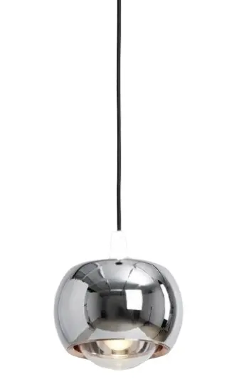 LAMPARA COLGANTE EYE 10W 3500K IP20 1200LM 85-265V 100X105MM COLOR CROMADO REF. KW561 MARCA ILUMINAK