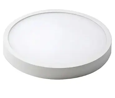 LAMPARA PANEL LED SUPERFICIAL REDONDO 22W 8" 85-315V 3CCT C/SELECTOR IP20 2280LM COLOR BLANCO REF. NAKS223 ILUMINAK