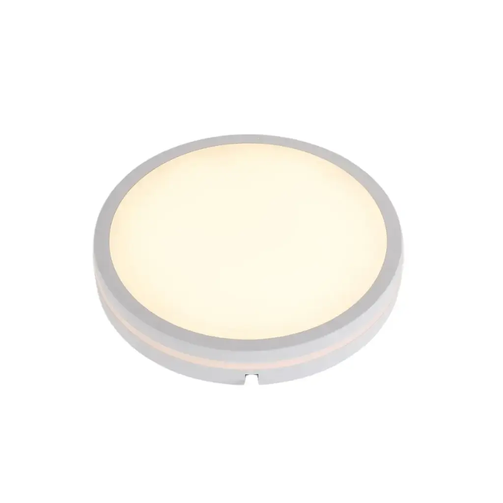 LAMPARA DE TECHO SUPERFICIAL CIRCULAR 40W 28X5CM 100-277V 3CCT C/SELECTOR IP65 4400LM COLOR BLANCO REF. JM102 ILUMINAK