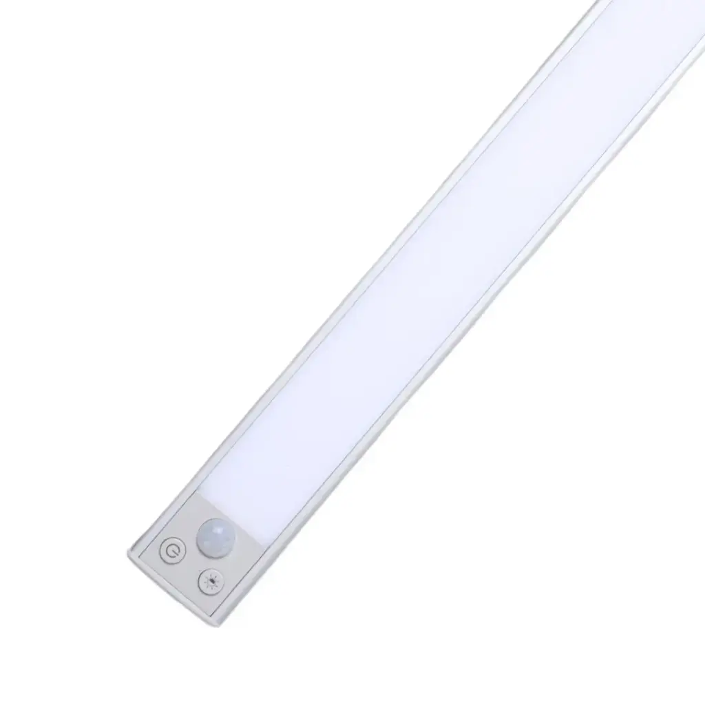 LAMPARA LINEAL RECARB. ULTRAFINA C/SENSOR DE MOV. 1.5W 3CCT 5V 300MM C/CAB. USB (DURACION 3.5 HORAS) C/ BLANCO REF. OLY43 MARCA ILUMINAK