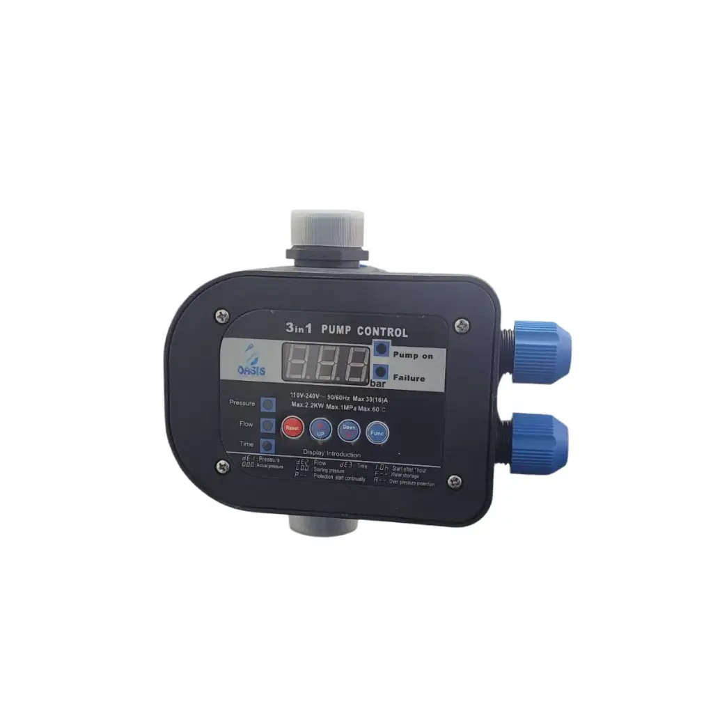 PRESS CONTROL DIGITAL AJUSTABLE 110 - 220 V HASTA 3 HP REF. EPC-12 PLUS  MARCA OASIS