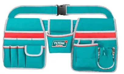 BOLSO PARA HERRAMIENTAS CON CINTURON 12 BOLSILLOS  REF. THT16P20325 MARCA TOTAL TOOLS