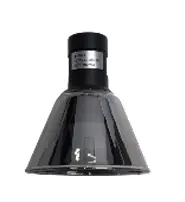 LAMPARA / SPOT TIPO CONO 5W 24V 3000K P/ RIEL MAGNETICO P/ RIEL ESTRUCTURA LB-1615 70MMX115MM   NEGRO, CRISTAL AHUMADO REF. LB-1613 MARCA LUMIND 