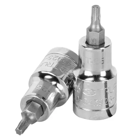 DADO ALLEN PUNTA TORX T-25 6 PUNTAS CUADRANTE 1/2"  LARGO PUNTA 21MM MOD. D-543925-W REF. 13435 MARCA TRUPER