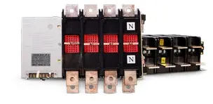 TRANSFER ATS 4 POLOS 630A DOS PASOS  ( TWO-STEPS) 220 V  TRIFASICO MOD. AMQ5-630A MARCA ANDELI