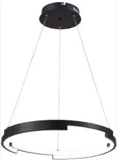 LAMPARA LED COLGANTE 35 W 3CCT 4224 LM 85-265V C/ CONTROL COLOR NEGRO REF. AL-ASCL-7-B / 13308 MARCA ANGEL LIGHT 