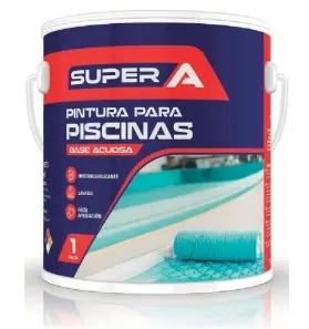 PINTURA CAUCHO BASE ACUOSA AZUL 1 GL ( PINTURA PISCINA ) REF. 101004 MARCA SUPER A 