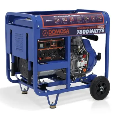 GENERADOR 7.0 KVA DIESEL ARRANQUE ELECTRICO 110 V - 220 V MONOFASICA 13HP REF. 46-GP-8000DFXE MARCA DOMOSA