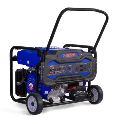 GENERADOR 8 KVA GASOLINA ARRANQUE ELECTRICO 115 - 230V MONOF. 4 TIEMPOS 15HP CHASIS DE LUJO REF. 46-GP-8000FXEI MARCA DOMOSA