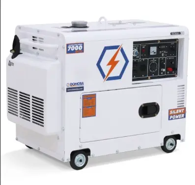 GENERADOR 7 KVA MONOFASICO 110 - 220V INSONORIZADO DIESEL 3600 RPM REF. 46-GPI-7FXE MARCA DOMOSA