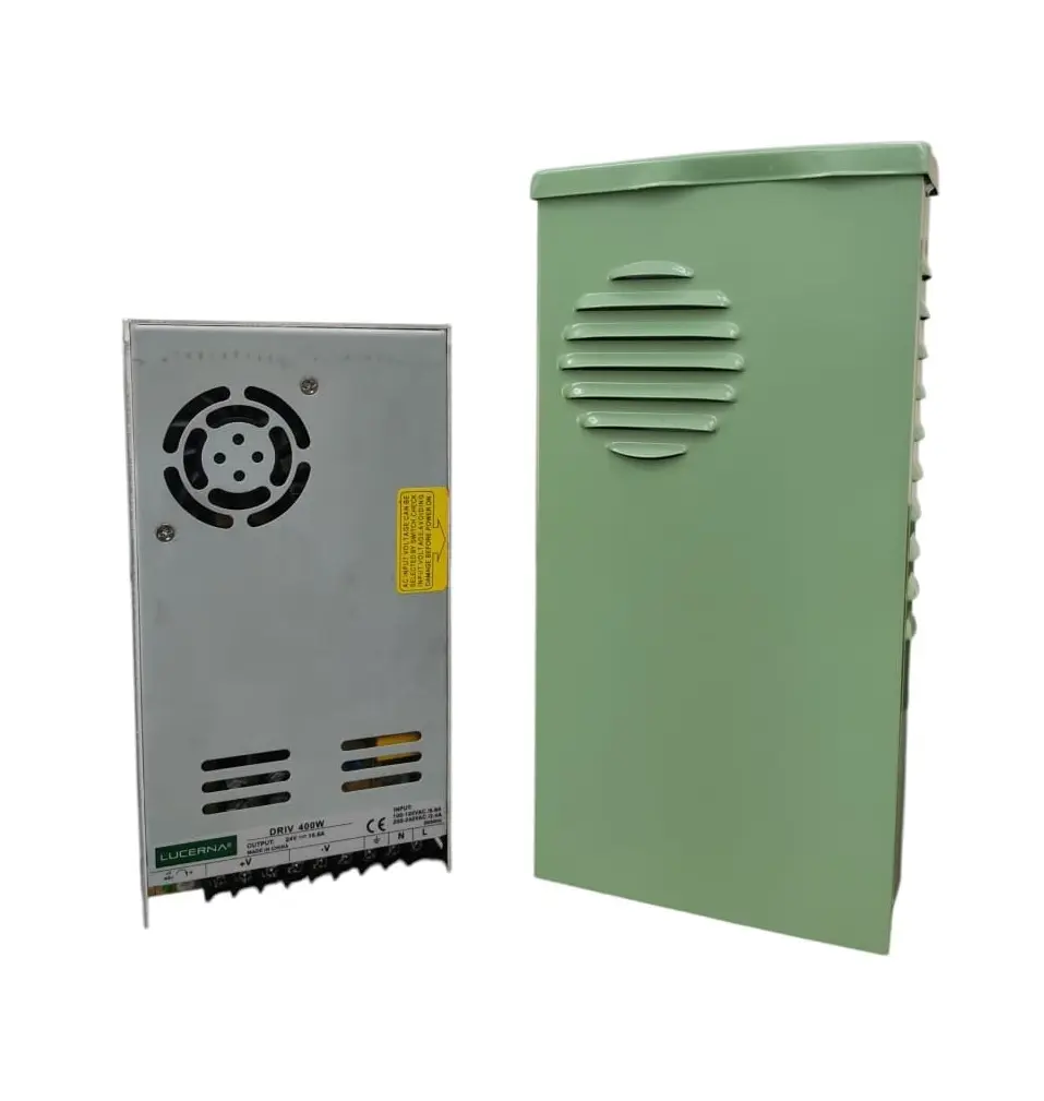TRANSFORMADOR / DRIVER DE ENERGIA / FUENTE DE PODER 24V 400W C/ CAJA DE PROTECCION A LA INTEMPERIE REF. DRIV400W / 51200300 LUCERNA