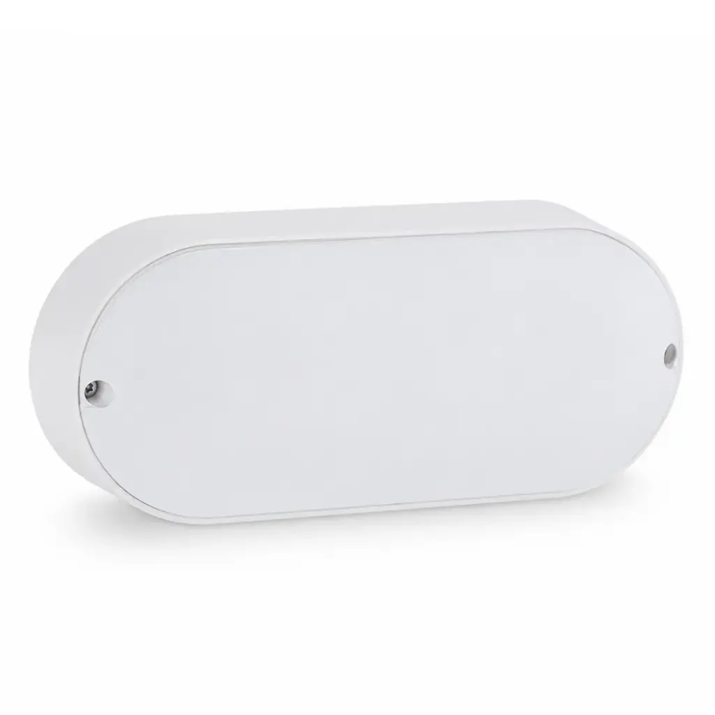 VAPOLETA OVALADA 18W IP54 6500 K MULTV 100-277V 100LM COLOR BLANCO REF. VP818OV / 61000356 MARCA LUCERNA