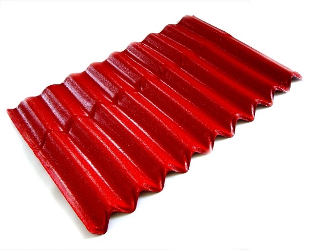 LAMINA DE TECHO MILTEJAS / TEJA C.27 ROJO - ROJO X 5.66 MTS LINEAL ANCHO UTIL 0.72 MTS MARCA VENCOR 