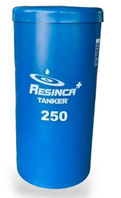 TANQUE DE AGUA CAP. 250 LTS MOD. CILINDRICO (0.52 X 0.97 MTS) COLOR AZUL REF. TCA250 / 01001035 MARCA RESINCA