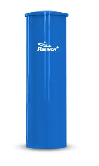 TANQUE DE AGUA CAP. 770 LTS MOD. CILINDRICO (0.66 X 2.11 MTS) COLOR AZUL REF. TCA770 / 01100021 MARCA RESINCA