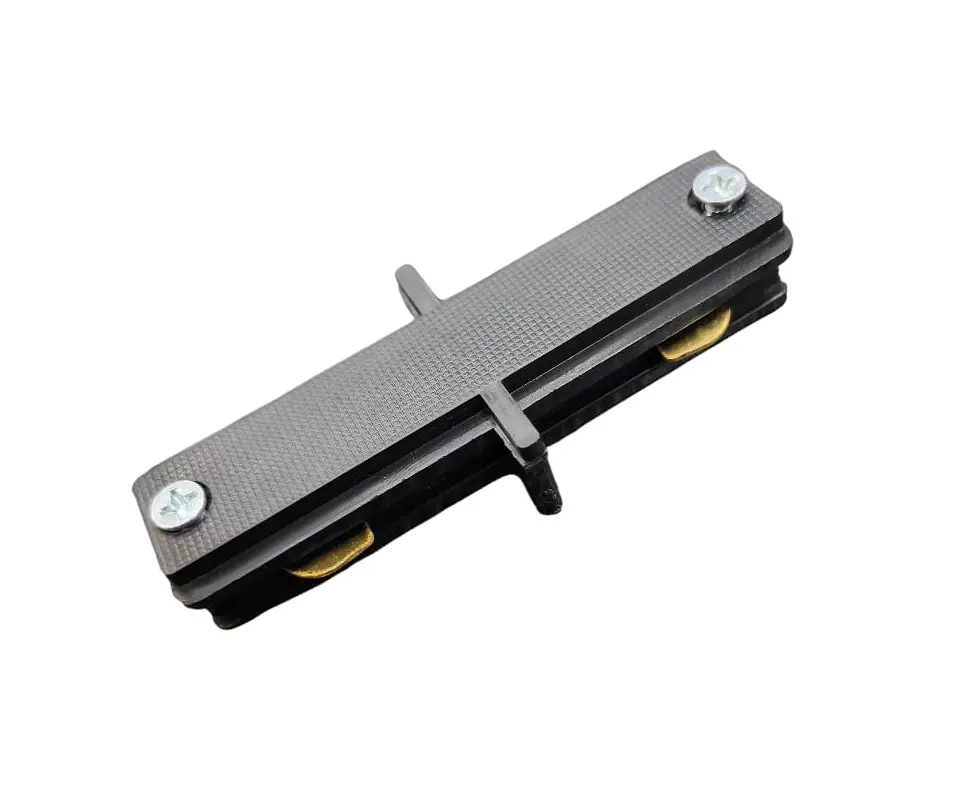 ACCESORIO / UNION / CONECTOR DE CONTINUIDAD P/RIEL TRACK LIGHT 110V NEGRO REF CONTL0102 MARCA LIPER
