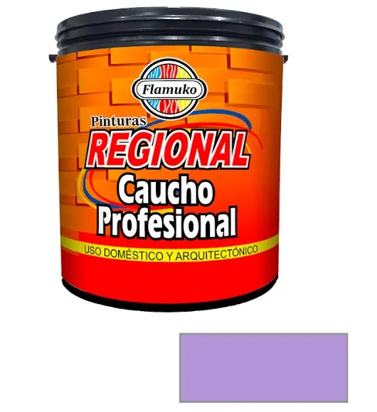 PINTURA CAUCHO REGIONAL PARA INT./EXT. CLASE "C" COLOR LILA 1 GL REF. REG-359-1117 MARCA FLAMUKO