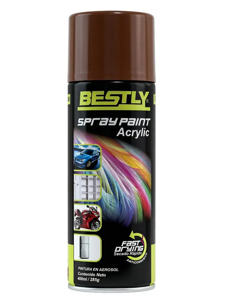 SPRAY AERESOL ESMALTE COLOR MARRON DE 400 ML REF. BLY-400-29 / 968685 MARCA BESTLY