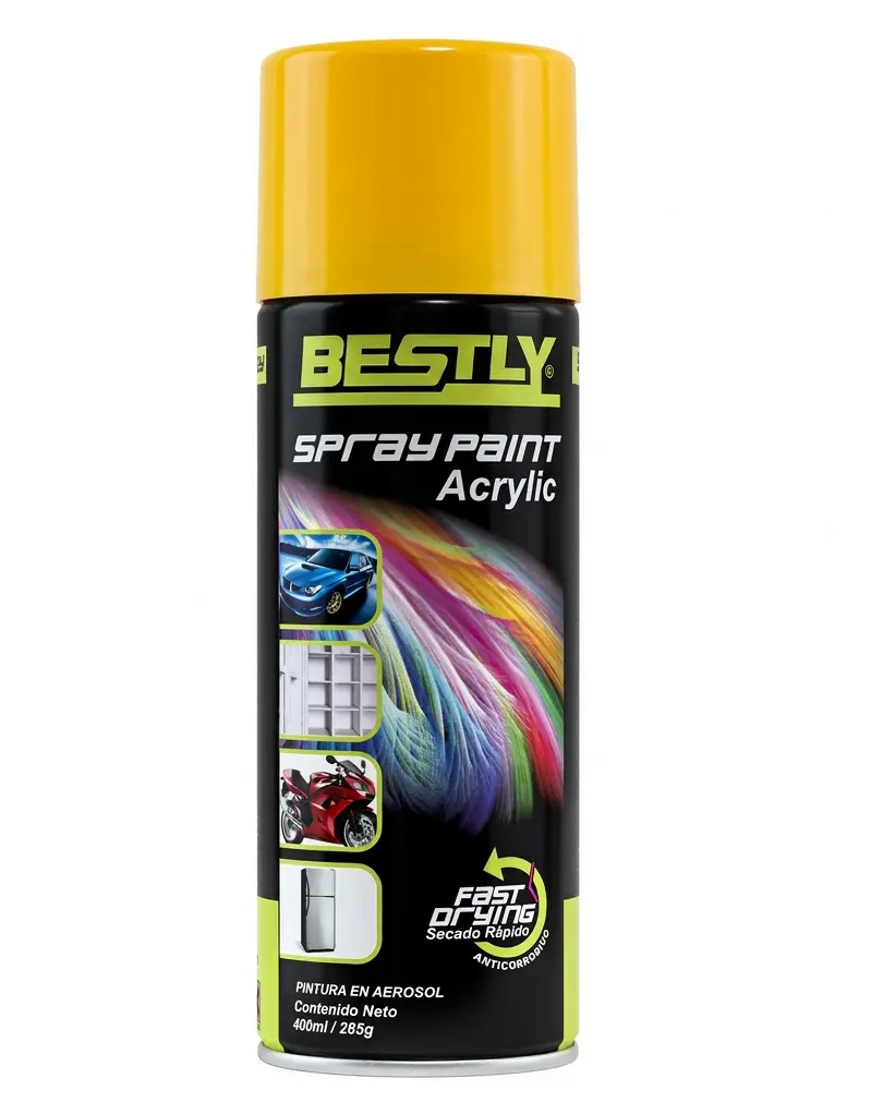 SPRAY AERESOL ESMALTE COLOR CATERPILLAR DE 400 ML REF. BLY-400-31 / 968616 MARCA BESTLY