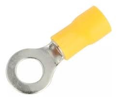 TERMINAL AMARILLO ( UNIDAD ) TIPO ANILLO 12 A 10MM 5/16" REF.EMP159 MARCA HJ