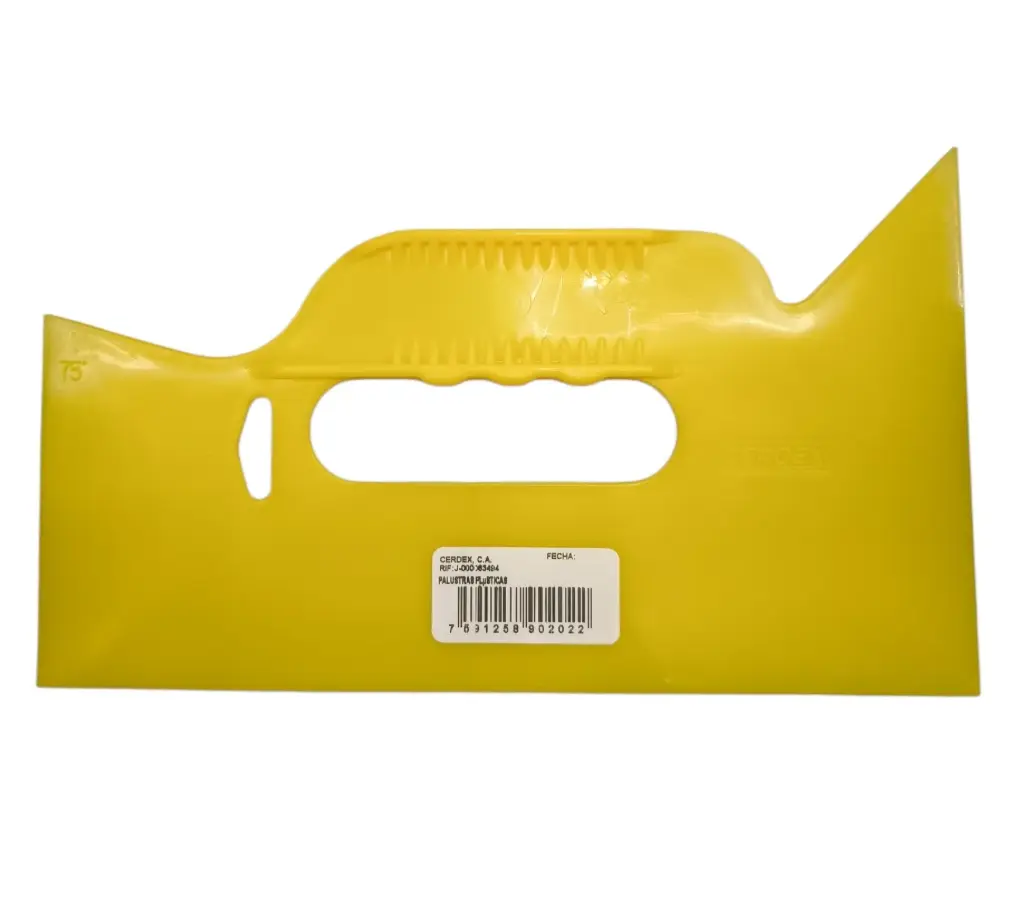 ESPATULA / PALUSTRA PLASTICA 10" COLOR AMARILLO REF.902022 MARCA CERDEX