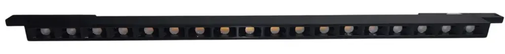 LAMPAR LED LINEAL MULTISPOT 15W 24V 4000K ULTRA DELGADO NEGRO P/RIEL MAGNET. LUM-1733-B4K LUMIND 