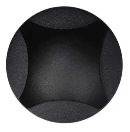 APLIQUE DE CORTESIA LED INT. 3W 3000K IP 65 62X58MM NEGRO REF. LUM-1400-4R LUMIND