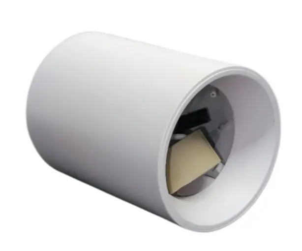 APLIQUE DE TECHO SUPERFICIAL PARA GU10 62 X 85 MM MOD. CILINDRO COLOR BLANCO CON SOCATE REF. EF-179 MARCA EFECTO