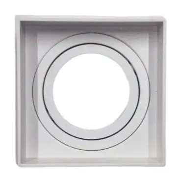 LAMPARA SPOT CUADRADO PVC 142.4 X 80 X 30 MM PARA GU10 SUP. C/ BLANCO C/SOC. REF. LMD-002 LUMIND