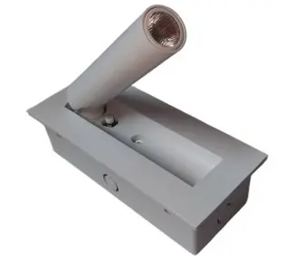 APLIQUE DE PARED DIRIGIBLE 2W 3000K 120V IP20 150 X 65 X 59 MM C/BLANCO REF. EFE-648-2W EFECTO