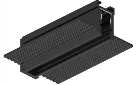 RIEL TRACK LIGHT MAGNETICO EMPOTRAR 2 MT X 7 CM X 1.5 CM COLOR NEGRO 24 V ULTRADELGADO REF. EF-681 MARCA EFECTO