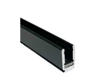 RIEL TRACK LIGHT MAGNETICO SUPERFICIAL 2 MT X 0.9 CM X 1.5 CM COLOR NEGRO 24 V ULTRADELGADO REF. EF-814 MARCA EFECTO