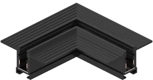 UNION CONECTOR ANGULO HORIZONTAL NEGRO P/ RIEL ULTRADELGADO 681 EFECTO REF. EF-685 MARCA EFECTO 