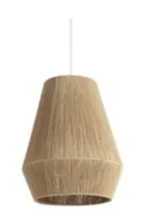 LAMPARA COLGANTE DECORATIVA EN MECATE E27 41X35X35CM REF. LUM-1744-M MARCA LUMIND