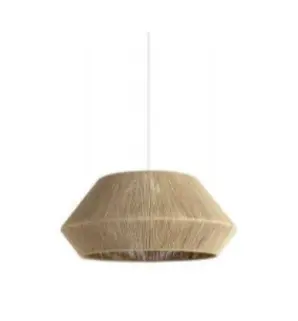 LAMPARA COLGANTE DECORATIVA EN MECATE E27 REF. LUM-1745-M MARCA LUMIND