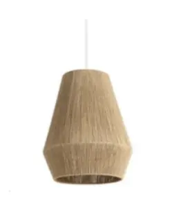 LAMPARA COLGANTE DECORATIVA EN MECATE E27 51X45X45CM REF. LUM-1746-M MARCA LUMIND