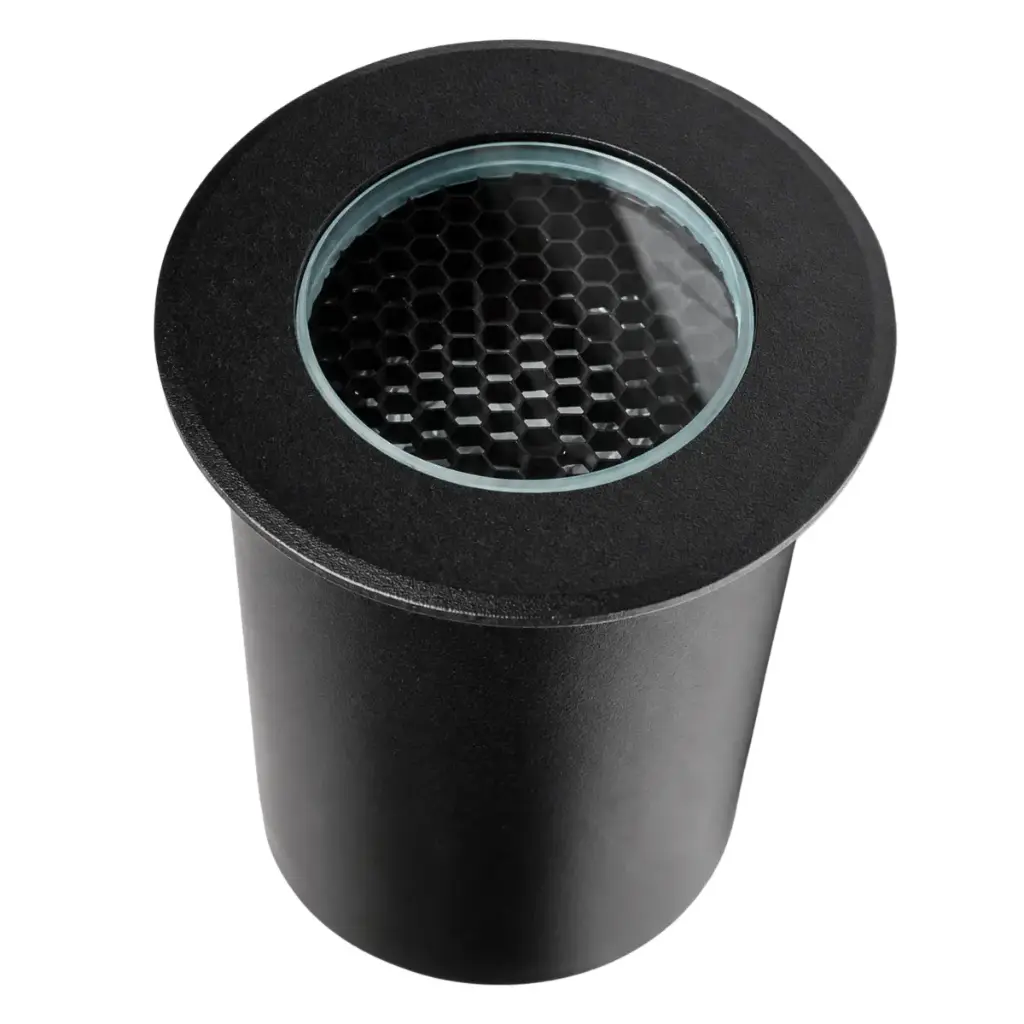 APLIQUE / LUMINARIA INTEGRADA PISO 5 W 3000K IP67 6.5 X 8.7 CM ANTIDESLUMBRAMIENTO C/NEGRO REF. LUM-234 MARCA LUMIND