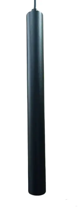 LAMPARA COLGANTE INTEGRADA 6W 3000K 24° 40CM CILINDRICA P/TECHO ULTRA DELGA NEGRO REF. LUM-785-B LUMIND