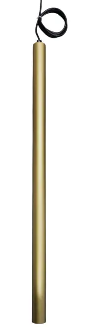 LAMPARA COLGANTE INTEGRADA 6W 3000K 24° 60CM CILINDRICA P/TECHO ULTRA DELGA DORADO REF. LUM-785-6G LUMIND