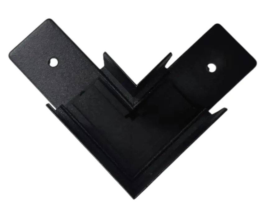 UNION CONECTOR ANGULO P/TECHO / PARED METAL NEGRO P/ RIEL TRACK LIGHT 48 V SUPERFICIAL MAGNETICO LUMIND