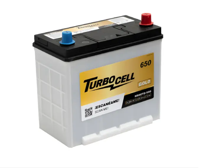 BATERIA TURBOCELL 12 V 650 AMP MOD. NS60TD-650-AMP  MARCA TURBOCELL