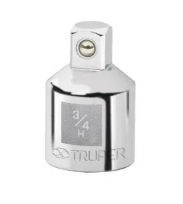 ADAPTADOR ARTICULADO CROMADO 3/4" X 1/2" MOD. A-5453 REF. 13424 MARCA TRUPER