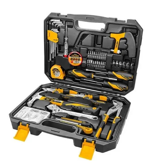 JUEGO DE HERRAMIENTAS MANUALES 119 PIEZAS (ALI+MART+LLAV+DES+CINT+CUCH+TEI+SIE) C/ MALETIN REF. 85350 / 780175 MARCA TOLSEN