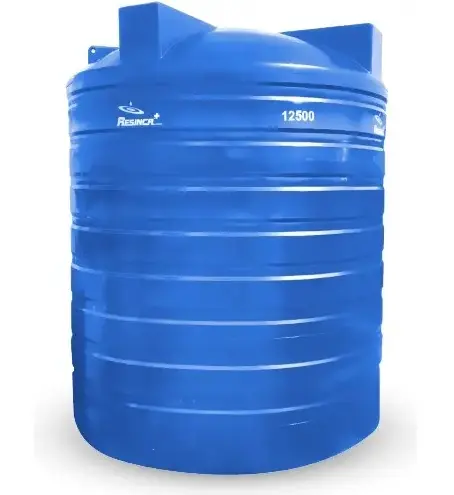 TANQUE DE AGUA CAP. 12.500 LTS MOD. JUMBO INSTITUCIONAL (2.38 X 2.90MT) AZUL DOS CAPAS REF. 00902008 /JAE15 MARCA RESINCA