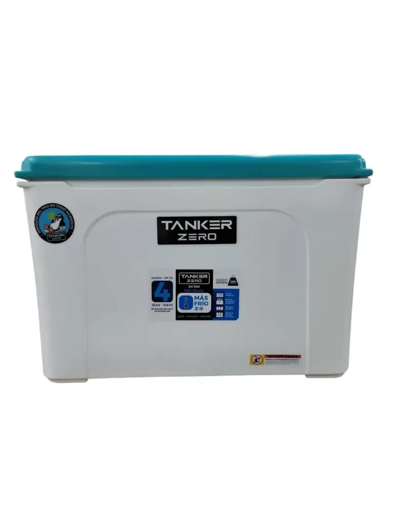 CAVA ZERO 190 LTS / TANKER ZERO COLOR BLANCA CON AGUA MARINA 89 X 61 X 56 CM REF. 01800022 MARCA RESINCA