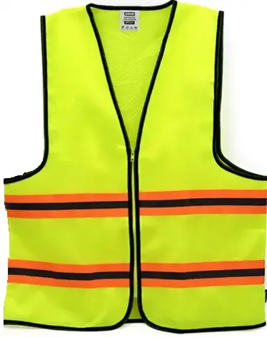 CHALECO DE SEGURIDAD REFLECTIVO S/BOLSILLOS ALTA VISIBILIDAD C/ CIERRE TELA DE POLIESTER RESPIRABLE TALLA UNICA C/ AMARILLO REF. CV-SV-3 / 12667 MARCA COVO