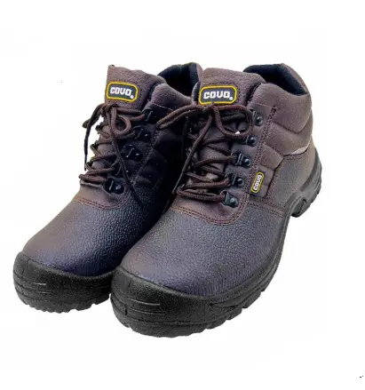 BOTA DE SEGURIDAD T-39 SUELA CAUCHO DIELECTRICA C/PUNTERA C/MARRON REF 13156 / CV-SB2-39-BR MARCA COVO