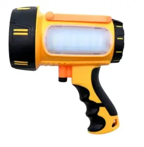 LINTERNA INALAMBRICA DOBLE LUZ 15 W 1200 LUM FRONTAL 300 LUM LATERAL RECARGABLE REF. 13715 / CV-HFLOS-15W MARCA COVO